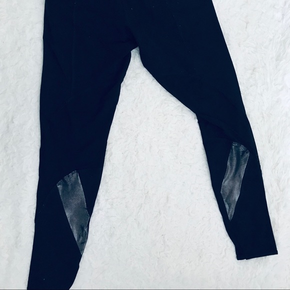 Forever 21 leggings black with mesh cut outs - Picture 3 of 6